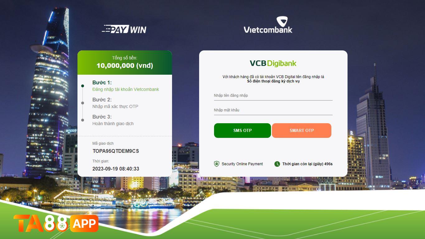 ngân hàng ta88 lỗi giao dịch